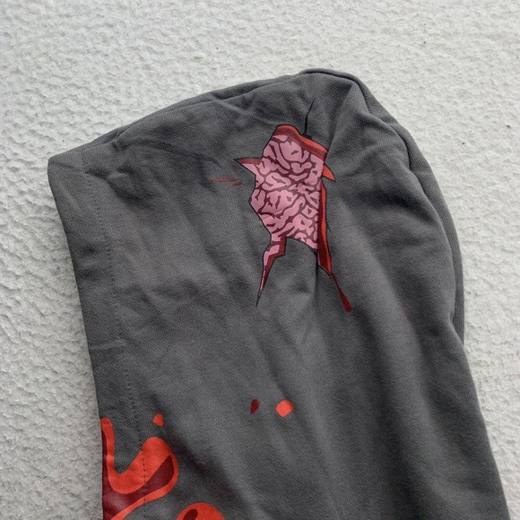 ThinkGeek Hoodie Mens 3XL Sweatshirt Zombie Walking Dead Brain Video Games Nerd - Picture 8 of 15